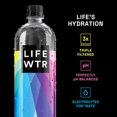LIFEWTR gota y textura del agua resaltando pureza y sabor