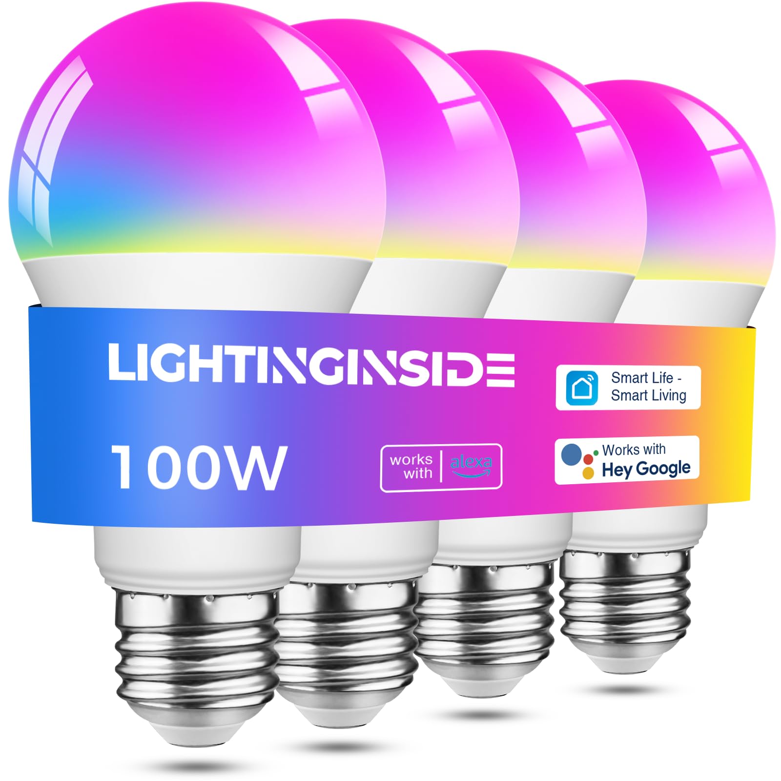 Lightinginside paquete frontal de 4 bombillas ofrece ahorro y brillo