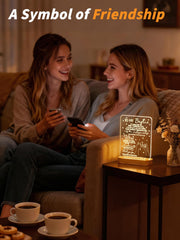 Lightzz lámpara encendida en mesita creando luz cálida y acogedora