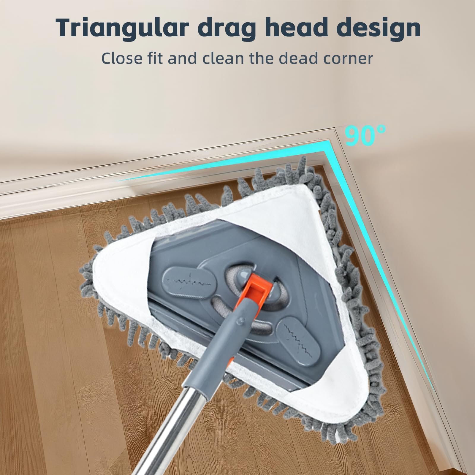 Lihengkong mopa en modo húmedo limpiando mueble protegiendo pintura y acabado