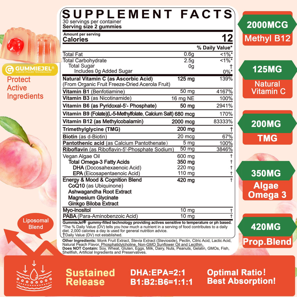 LILICARE detalle del relleno central GummieJel que protege nutrientes y mejora absorción