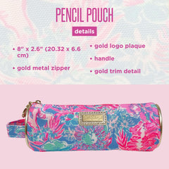 Lilly Pulitzer asa lateral y cremallera metálica para transporte seguro y rápido