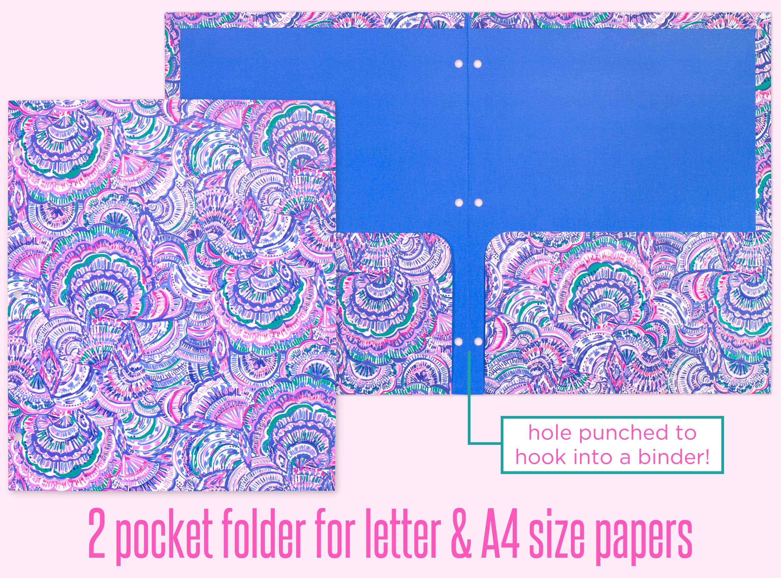 Lilly Pulitzer primer plano textura del cartón grueso para mayor durabilidad