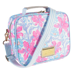 Lilly Pulitzer detalle de tejido microfibra fácil limpieza y resistencia al uso