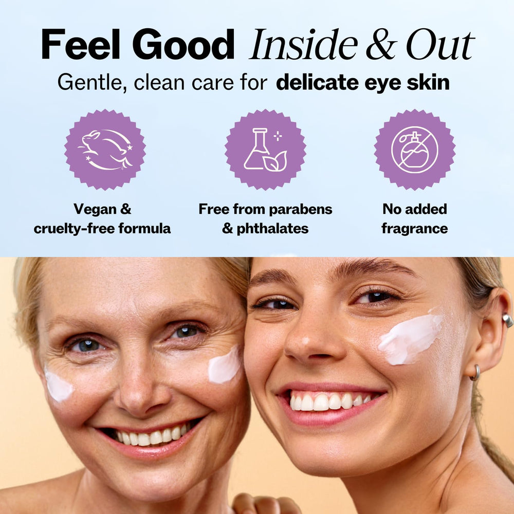 LilyAna Naturals before and after photos illustrating reduced puffiness