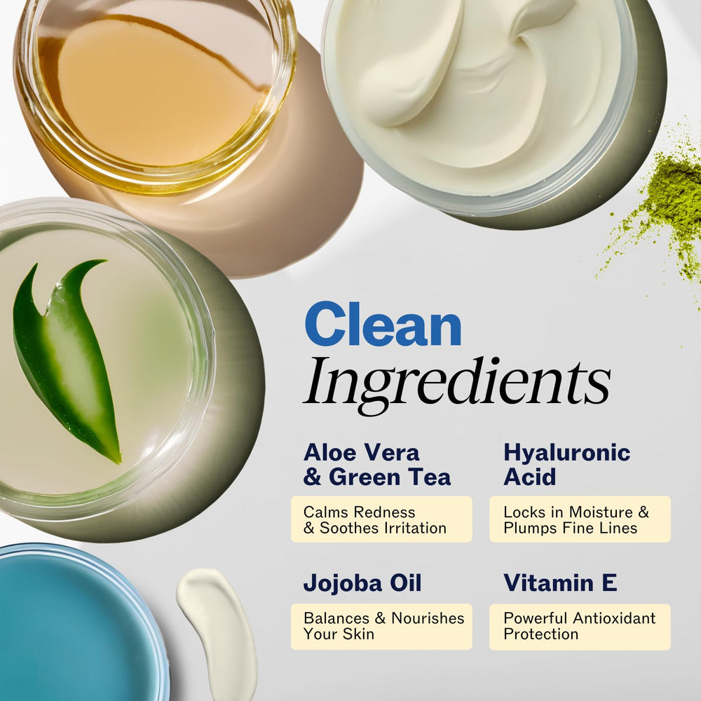 LilyAna Naturals ingredients label showing retinol, hyaluronic acid, and vitamin E benefits
