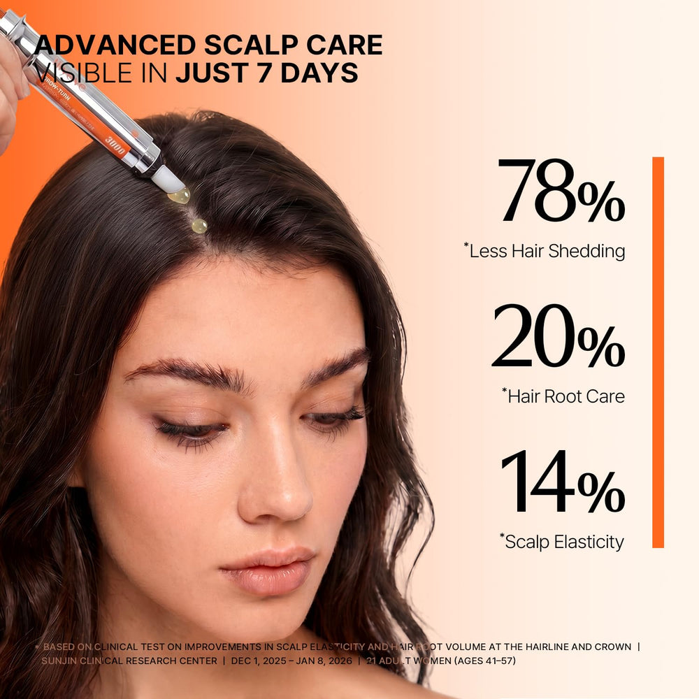 lilyeve aplicando ampolla en línea del cabello para cuidado focalizado