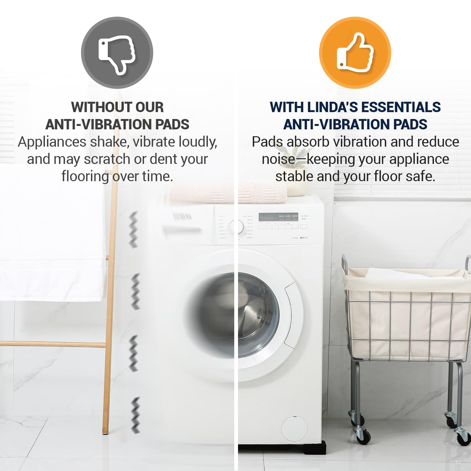 Linda's Essentials comparación de tamaño para verificar compatibilidad