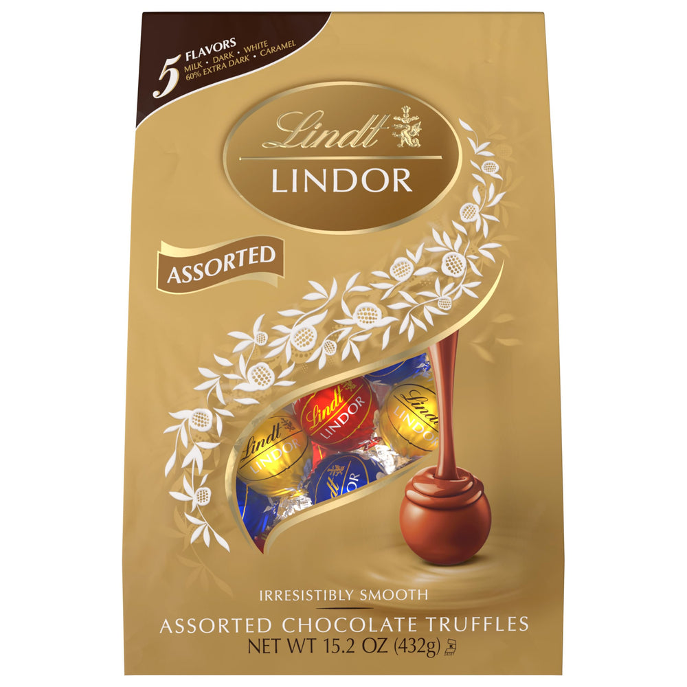 Lindt LINDOR presentación en ambiente de regalo, aspecto elegante