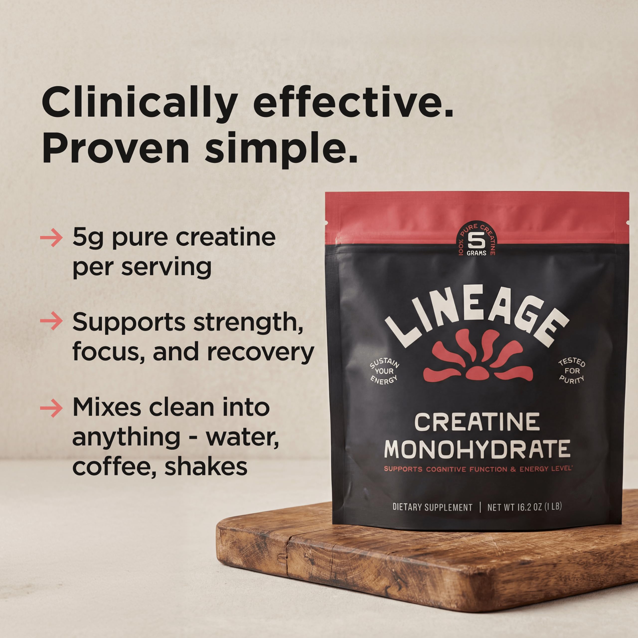Bote de Lineage Provisions en ambiente de gimnasio transmitiendo uso real