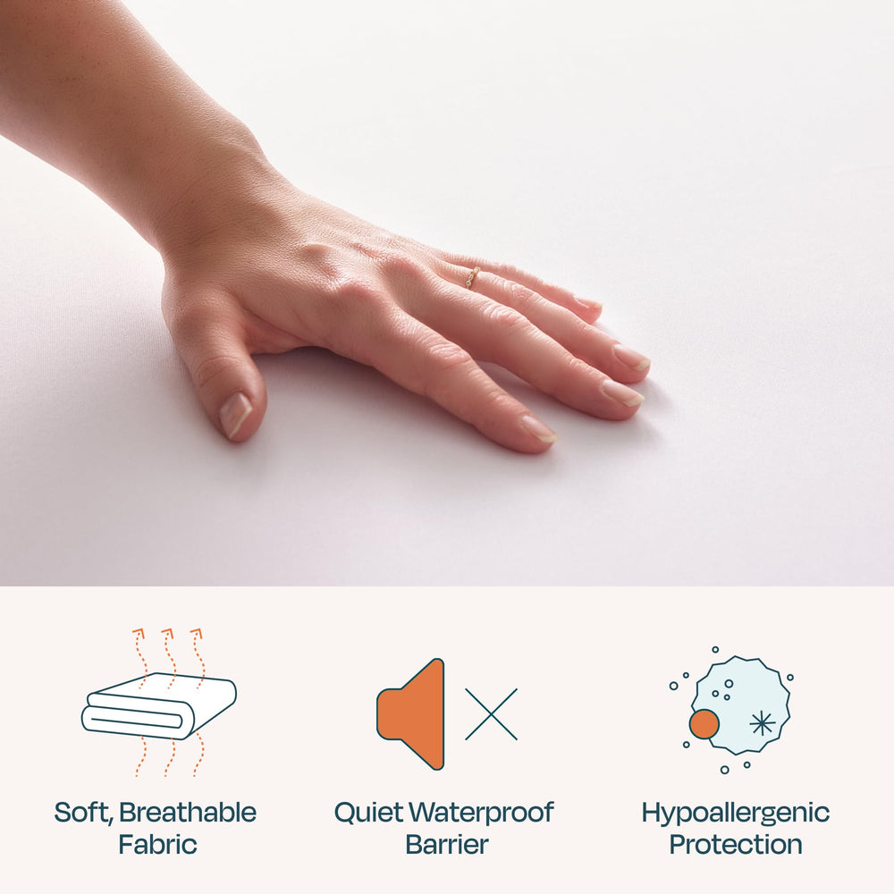 Linenspa protector en uso con familia, mantiene cama limpia y seca