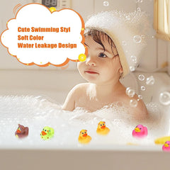 LINICE niños jugando en bañera con patitos, diversión supervisada segura