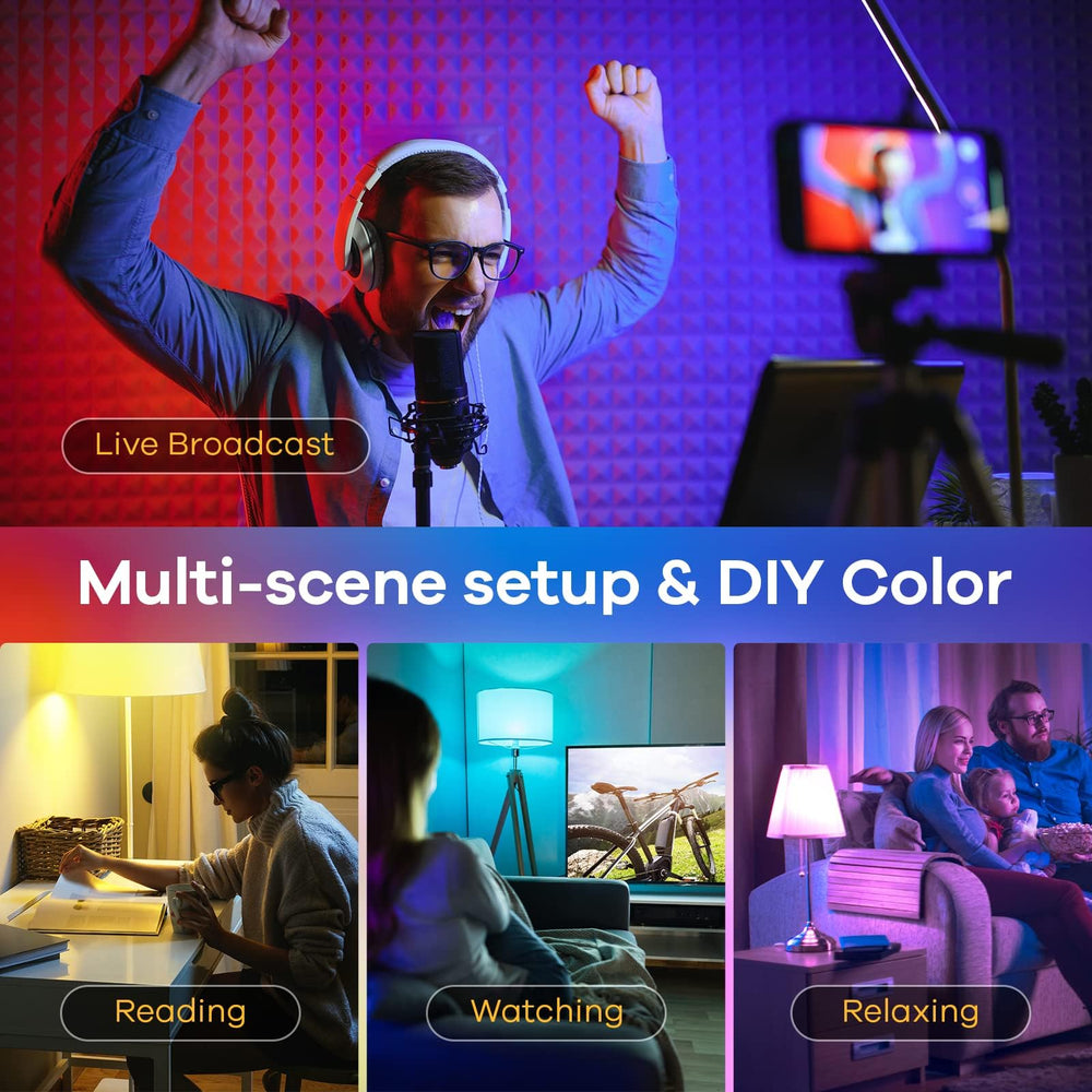 Linkind escenas de color demostrando 16 millones de tonos