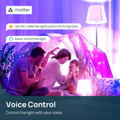 Linkind luz en sala creando ambiente acogedor y controlable