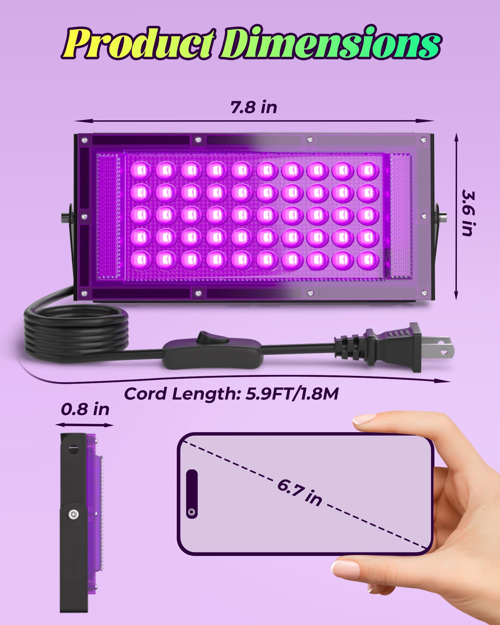 Linstaine sello IP66 visible indicando resistencia al agua y tranquilidad