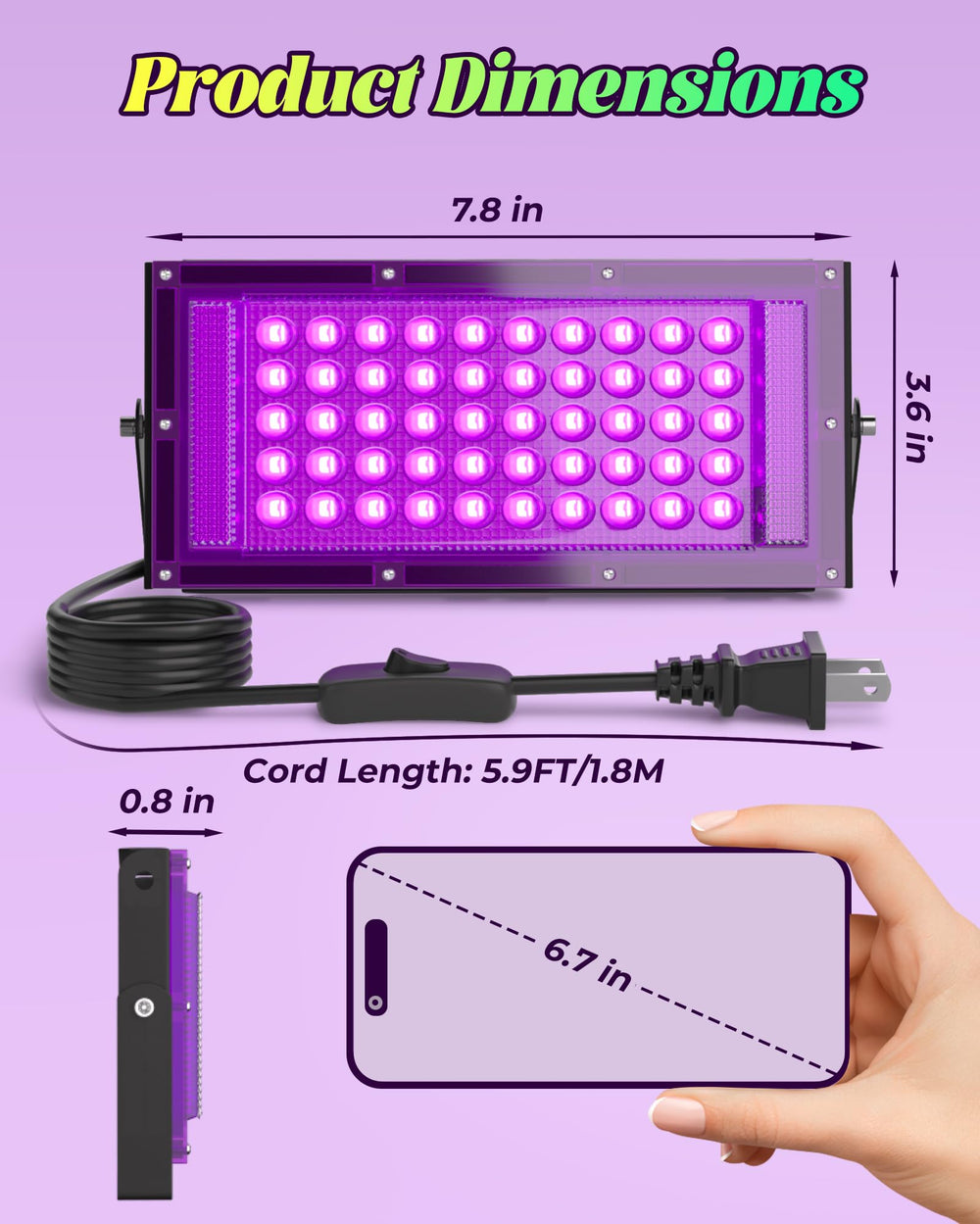 Linstaine sello IP66 visible indicando resistencia al agua y tranquilidad