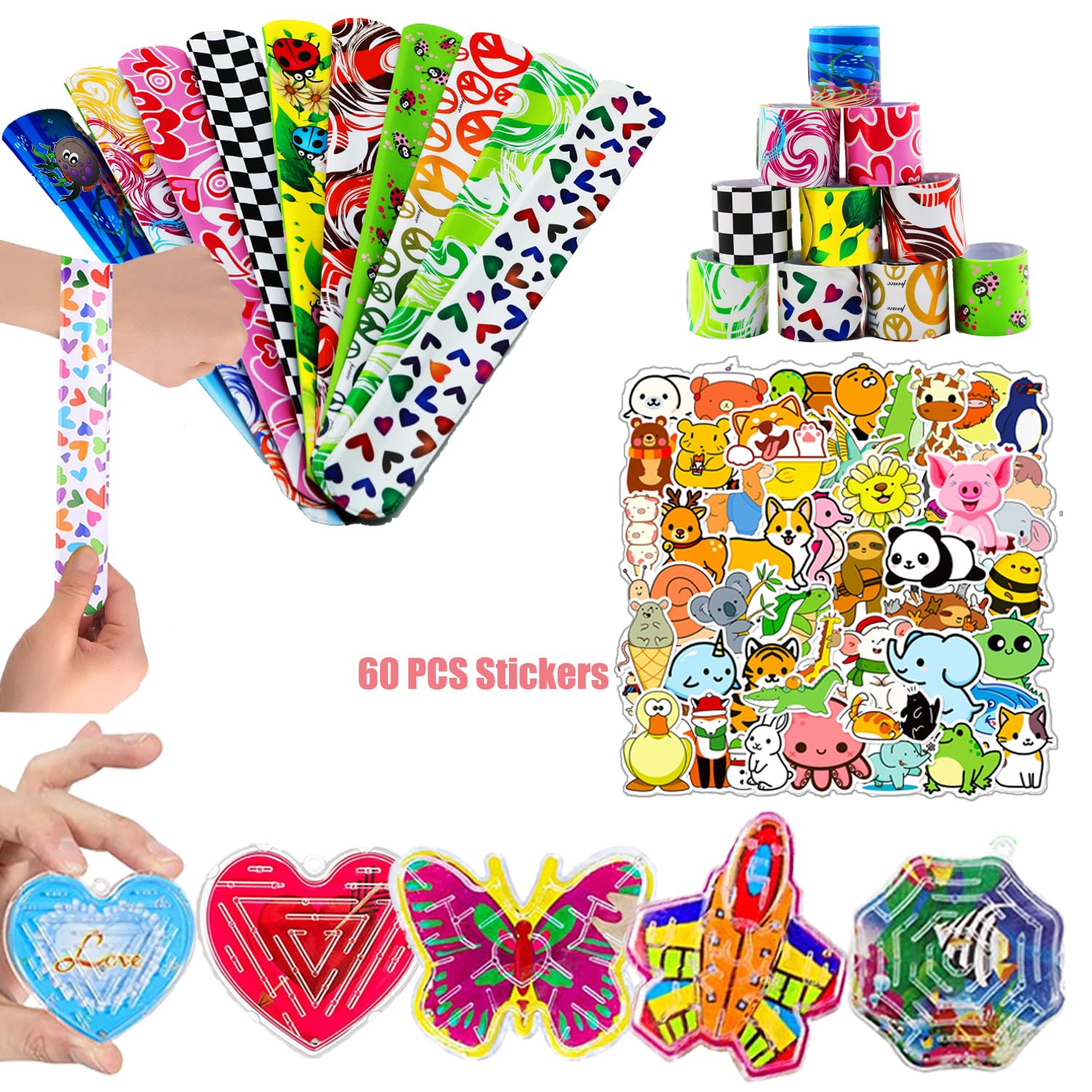 Liovccty pulseras slap y piezas variadas para repartir en fiestas