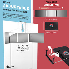 LIPFISBARBERSHOP.COM iluminación LED uniforme que mejora visibilidad en cortes