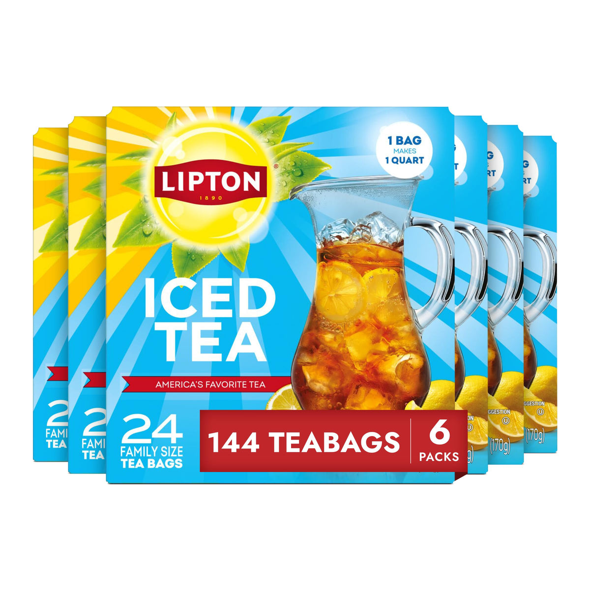 Lipton presentación frontal familiar mostrando ahorro y cantidad