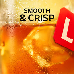 Lipton primer plano de bolsita con hoja de té para aroma auténtico