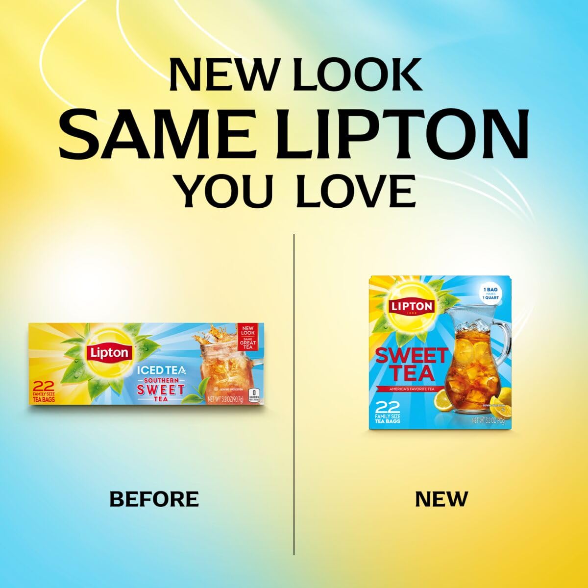 Lipton cajas abiertas con bolsitas listas para preparar y conveniencia