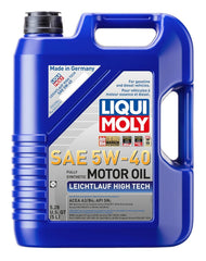 Liqui Moly frente del envase 5 L que muestra etiqueta y ventajas