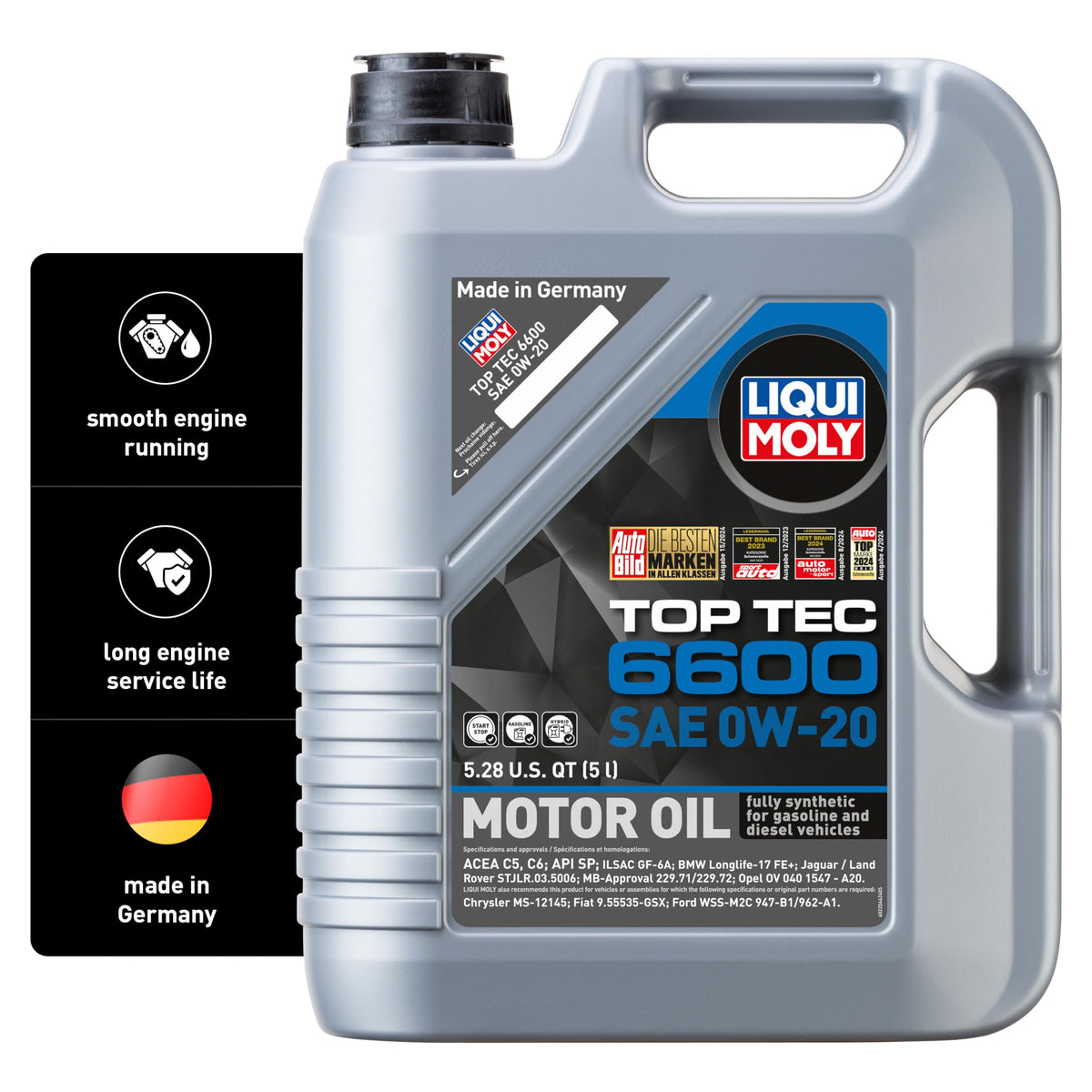 Liqui Moly Top Tec 6600 frente del envase mostrando las especificaciones y beneficio de protección
