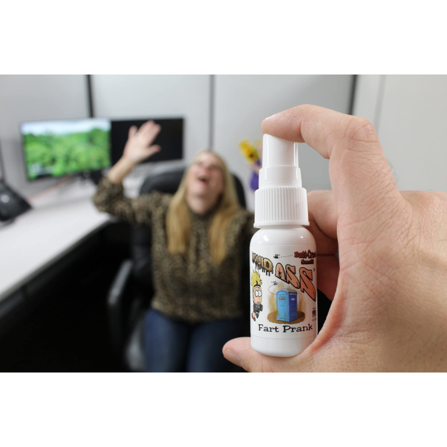 Liquid Ass etiqueta e instrucciones visibles para uso responsable y seguro