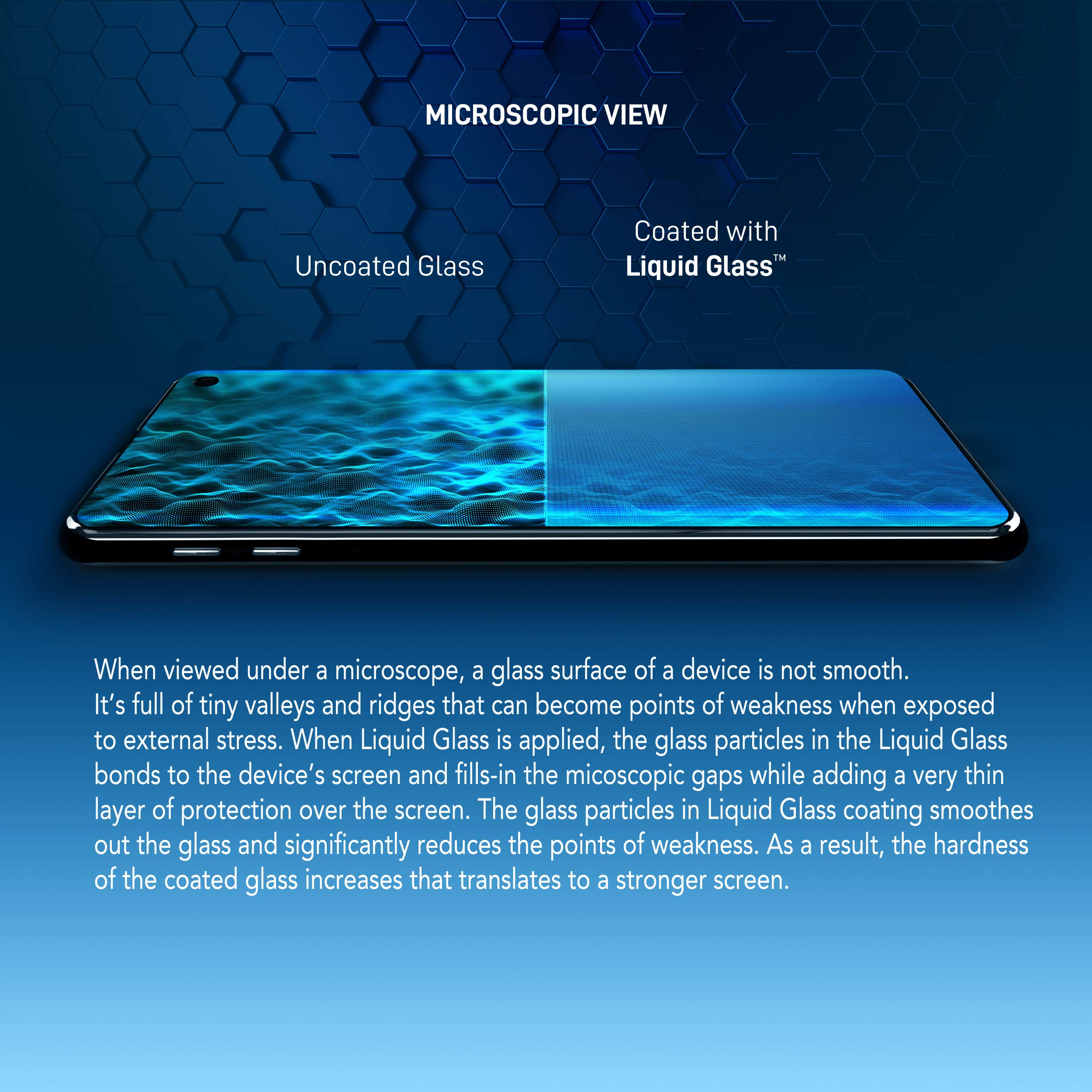 LIQUID GLASS aplicación con paño sobre teléfono para protección fácil