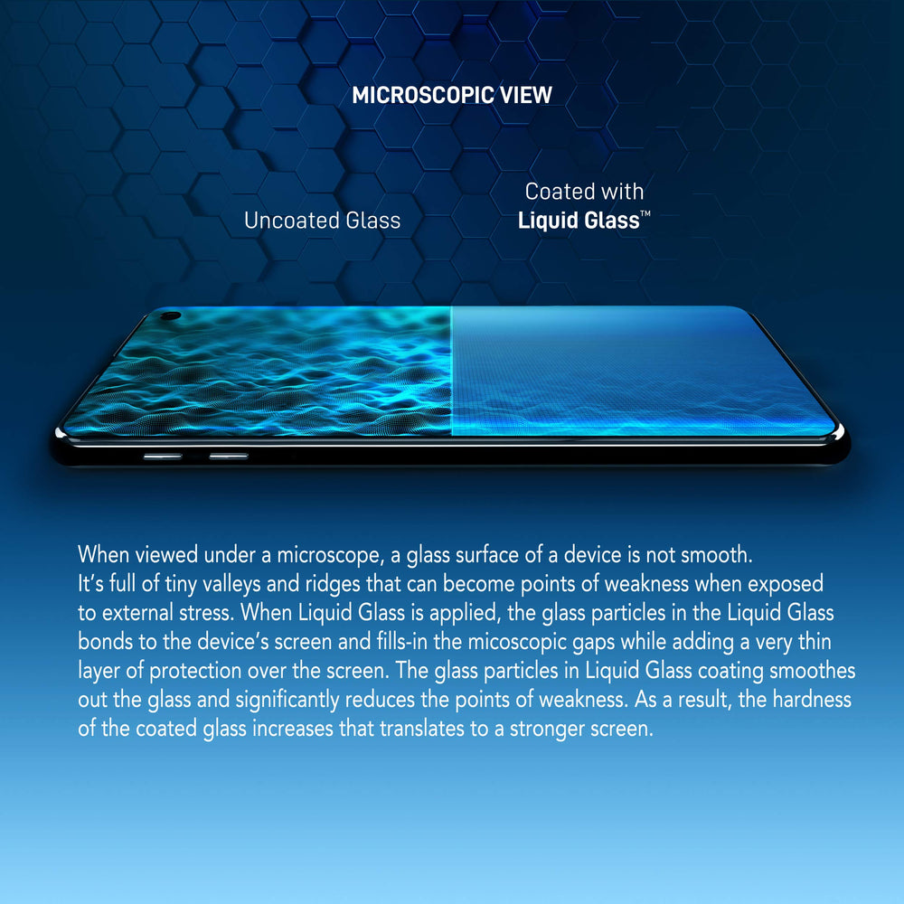 LIQUID GLASS aplicación con paño sobre teléfono para protección fácil