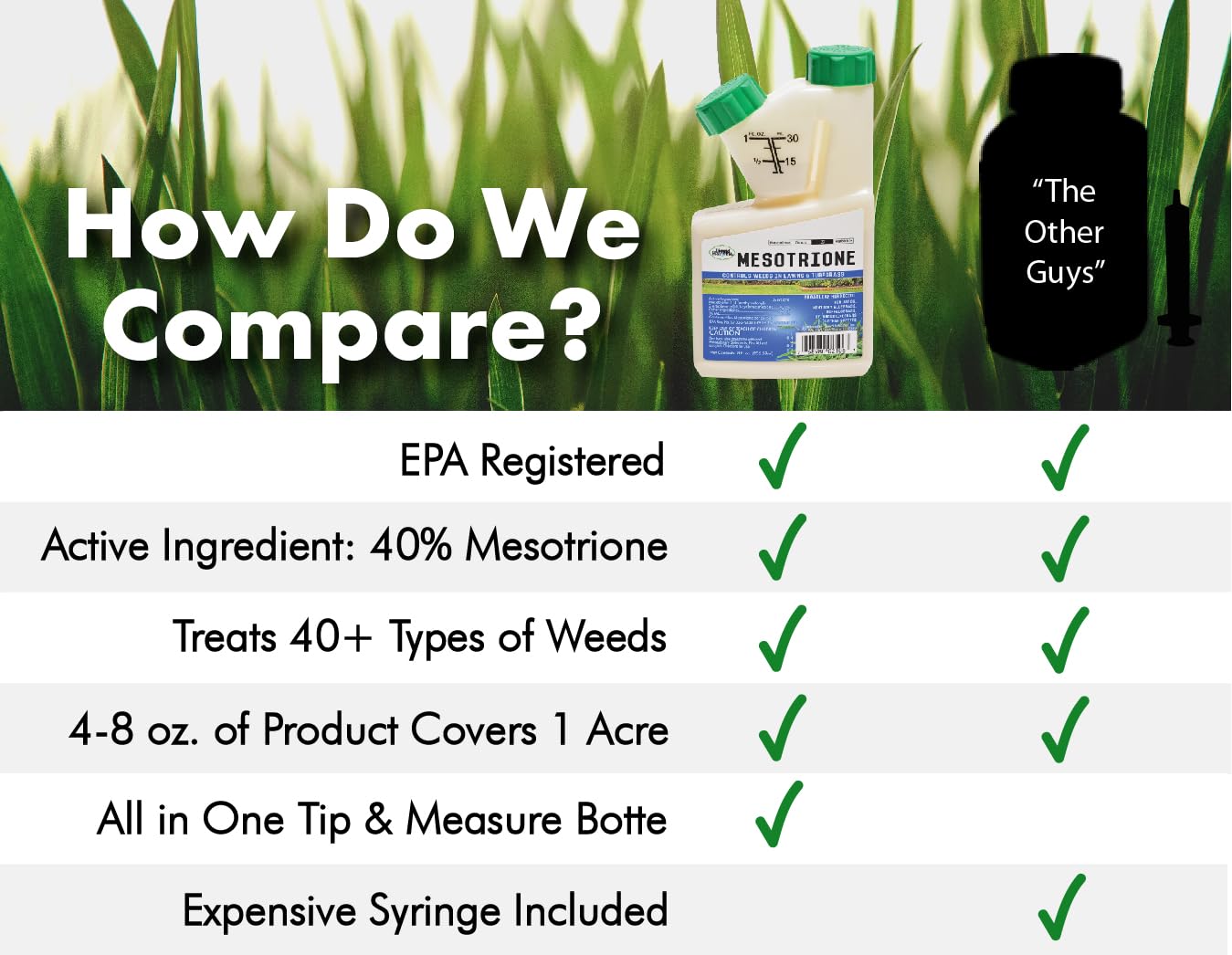 Comparativa antes y después con Liquid Harvest mejora del césped