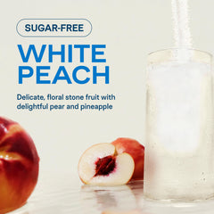 Liquid I.V. sobre individual White Peach listo para mezclar y fácil de transportar