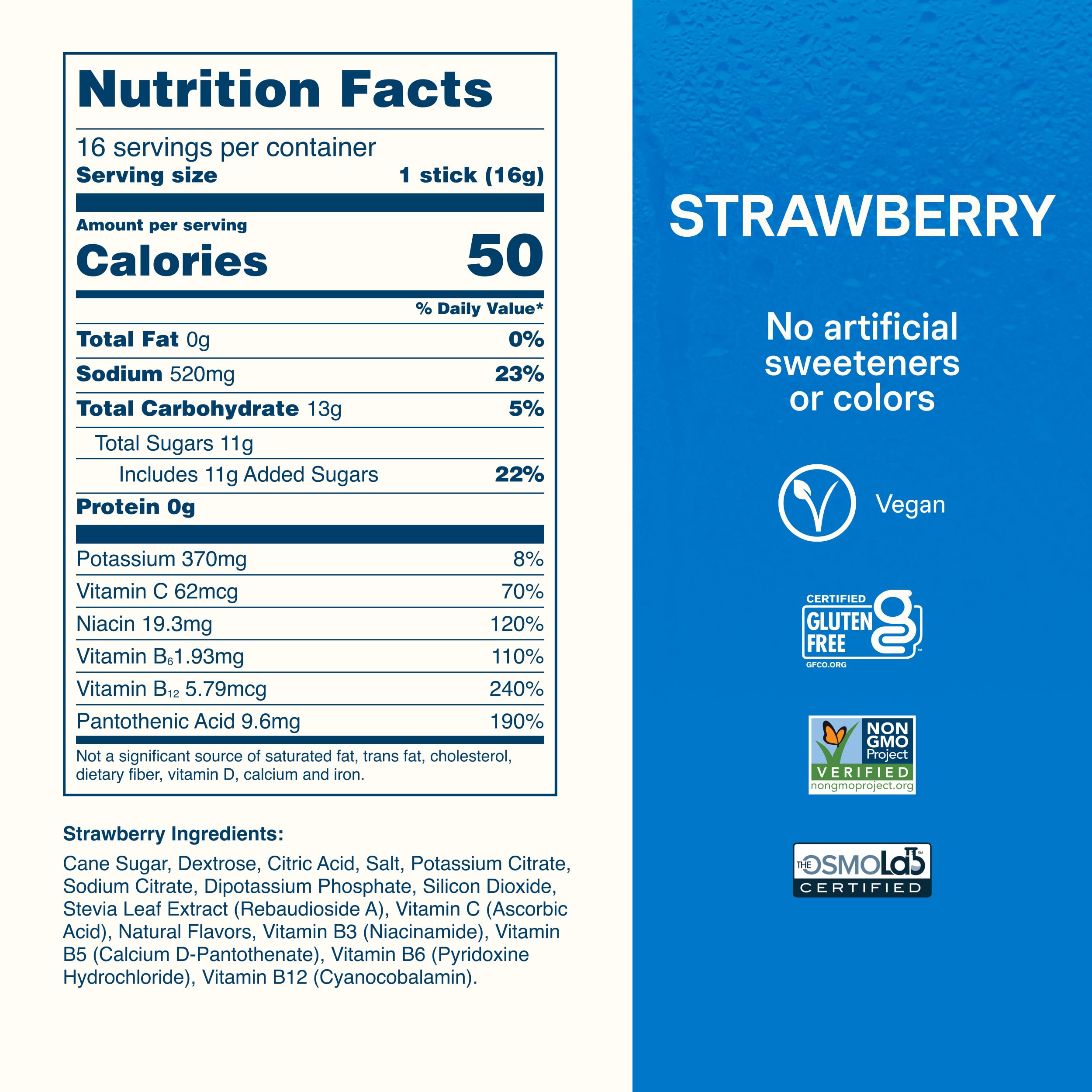 Liquid I.V. packet in backpack indicating travel-friendly convenience benefit