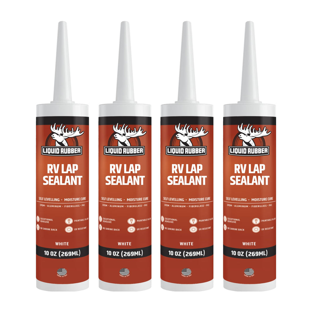 Liquid Rubber envase frontal mostrando el pack de 4 tubos y etiqueta clara