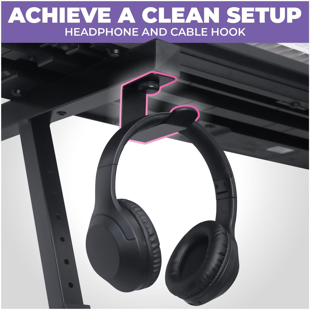 Liquid Stands gancho para auriculares y correas de anclaje para seguridad adicional