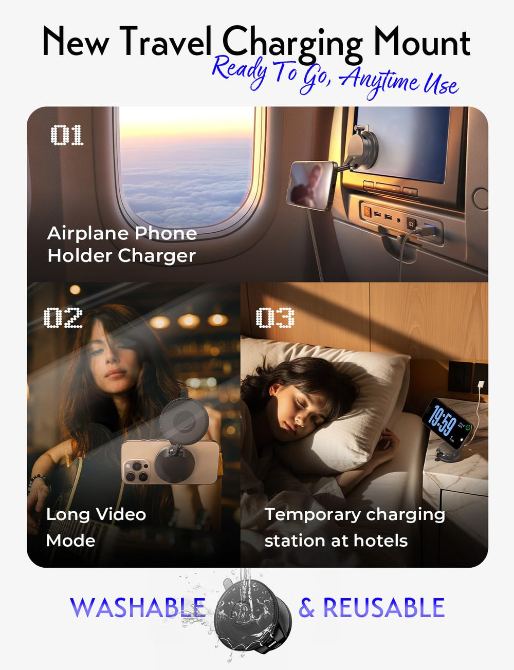 LISEN comparación de tamaño con un iPhone para ver escala y ajuste