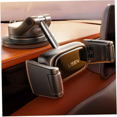 LISEN vista frontal del soporte mostrando estabilidad y acceso fácil