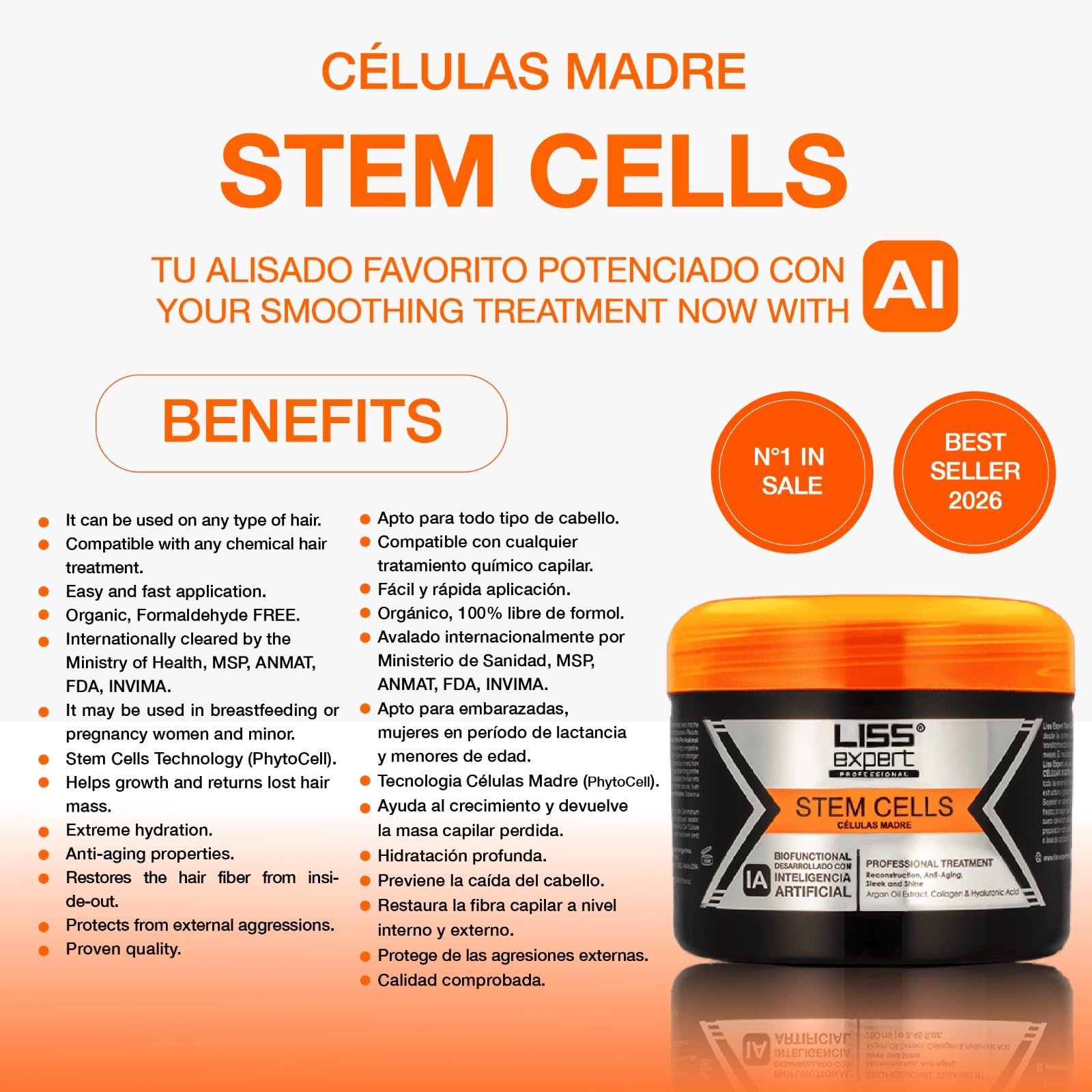 Liss Expert textura cremosa vista cercana para aplicación fácil y homogénea