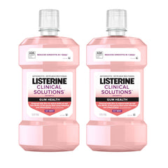 Listerine frente del pack doble mostrando las dos botellas y la marca