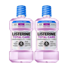 Listerine frasco frente mostrando diseño y volumen para fácil identificación