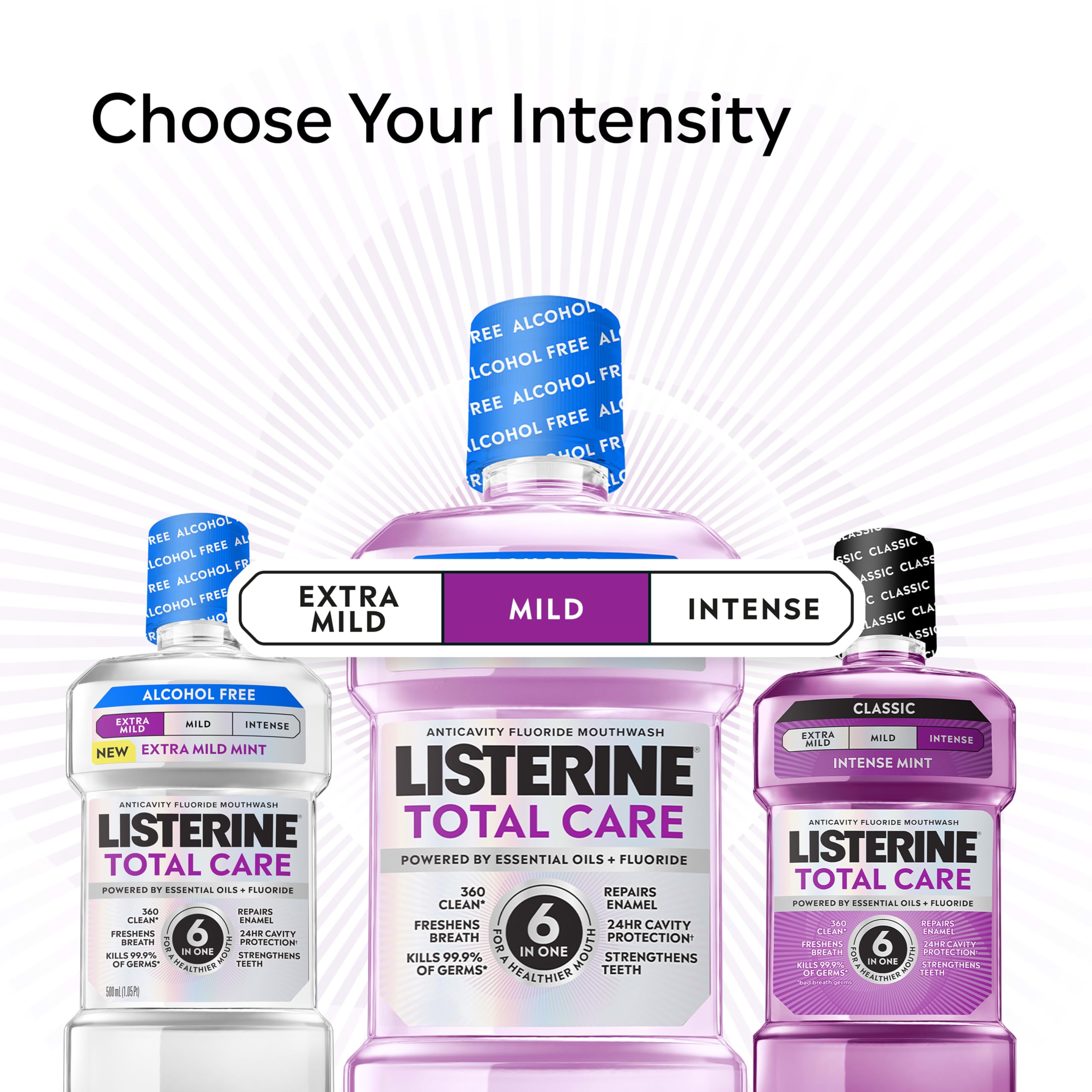 Listerine pack de dos botellas de 1 l para ahorro y abastecimiento