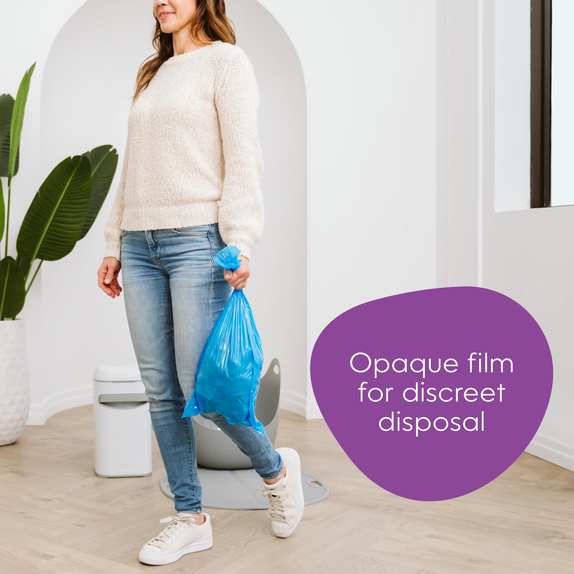 Litter Genie uso en hogar para control de olores y limpieza fácil