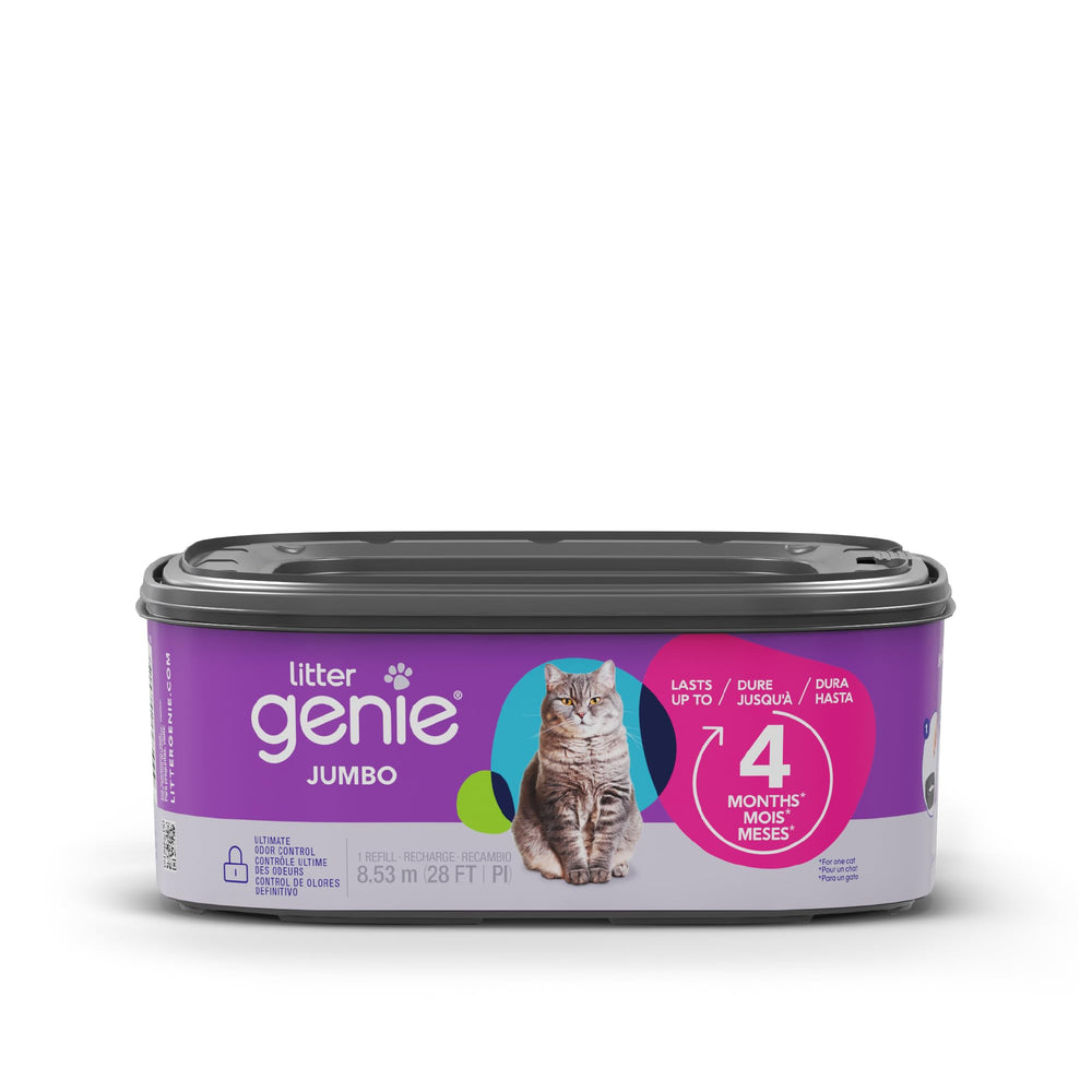 Litter Genie bolsa anudada lista para desechar, reduce contacto con residuos