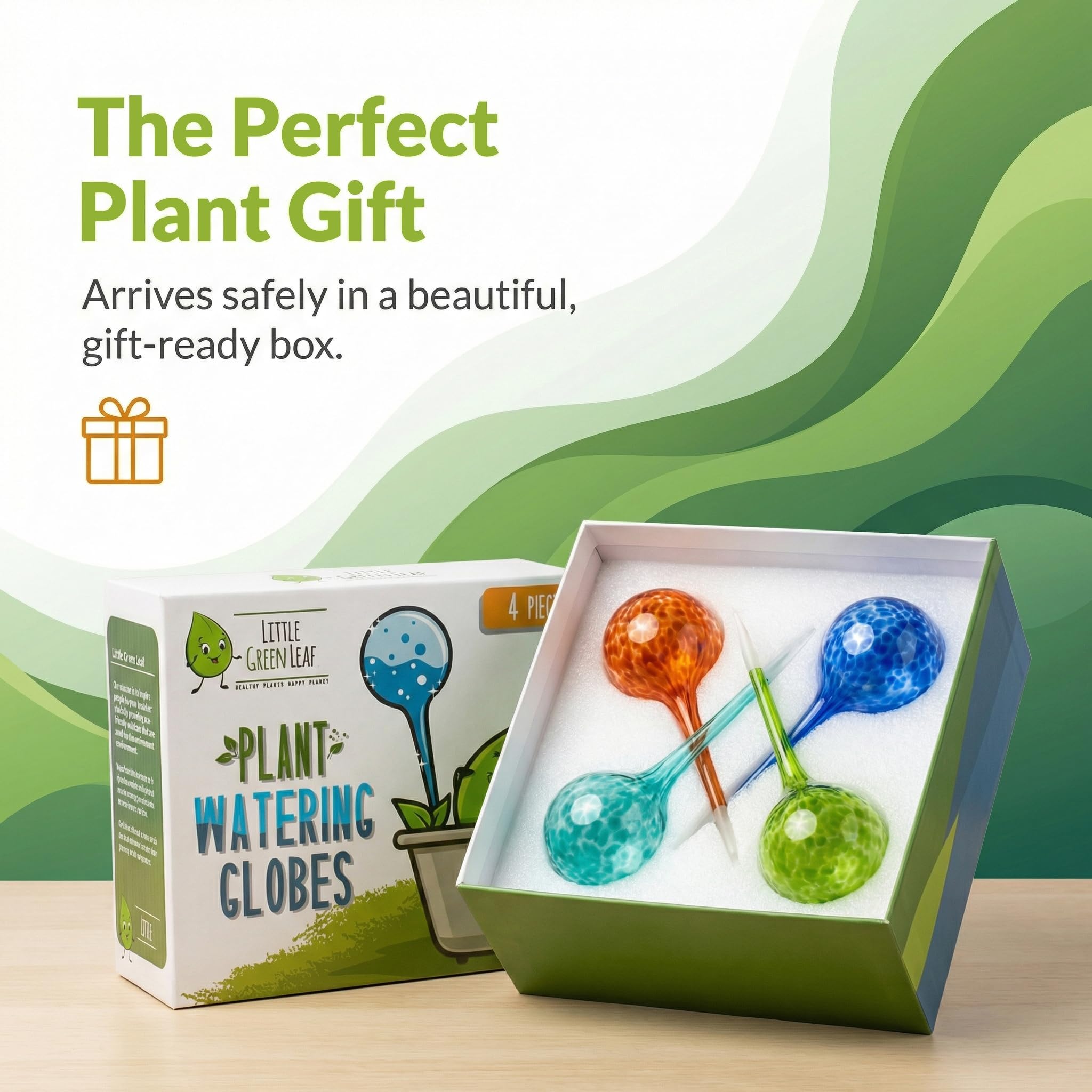 Little Green Leaf embalaje listo para regalar ideal para amantes de las plantas