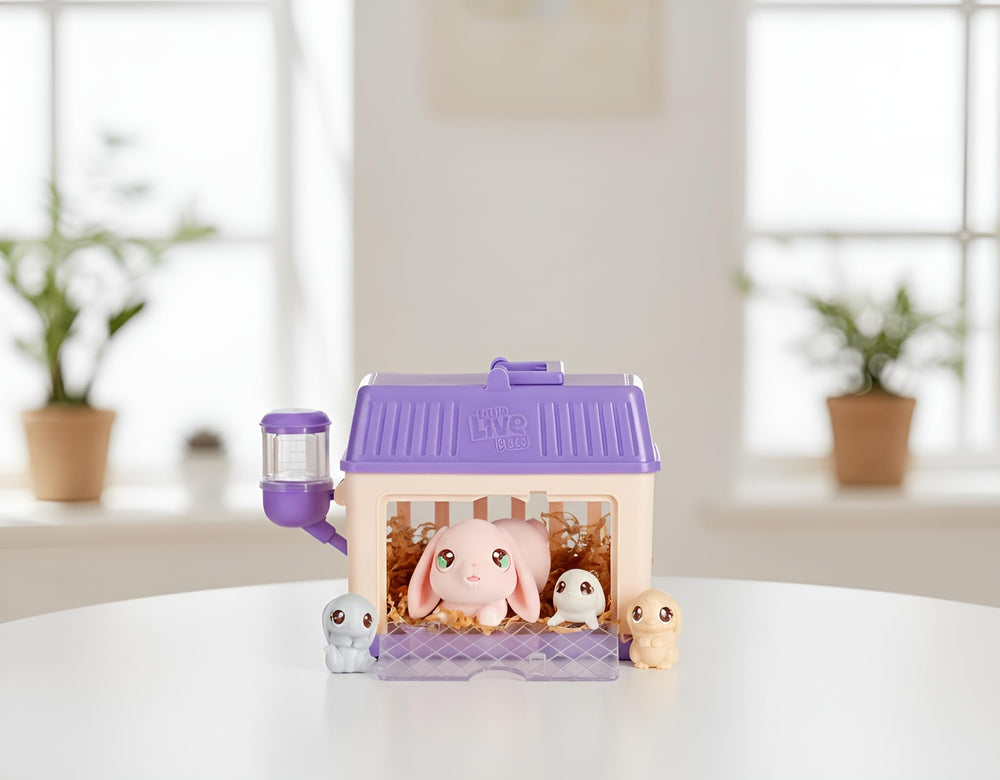 Little Live Pets escena de juego familiar fomentando imaginación