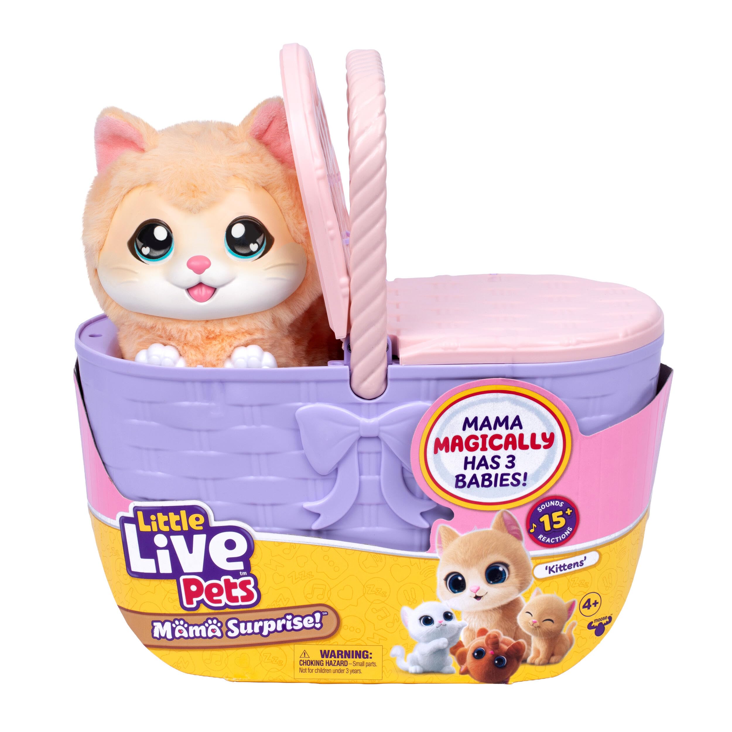 Little Live Pets comparación de tamaño con manos para escala adecuada