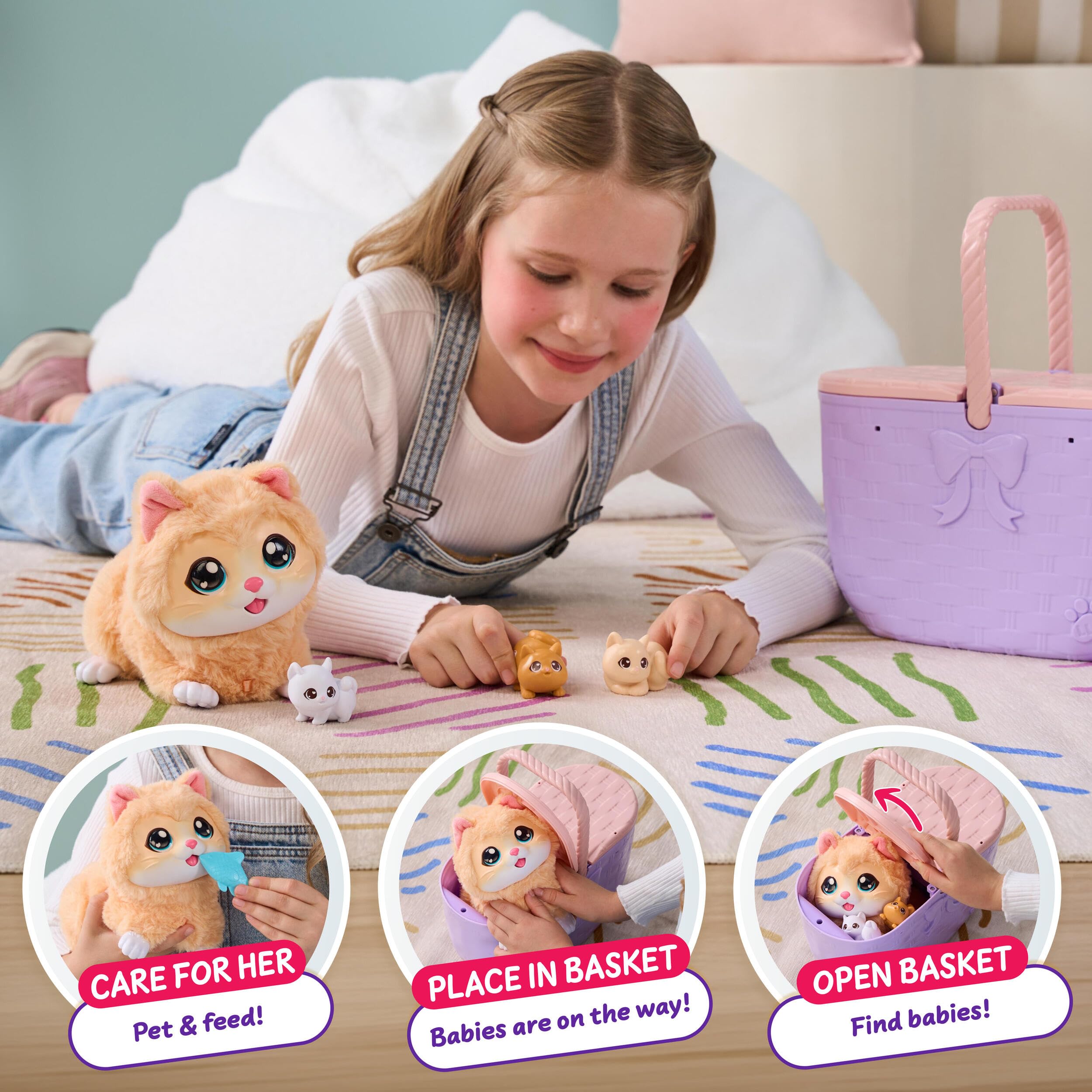 Little Live Pets textura del peluche y costuras suaves para abrazos seguros