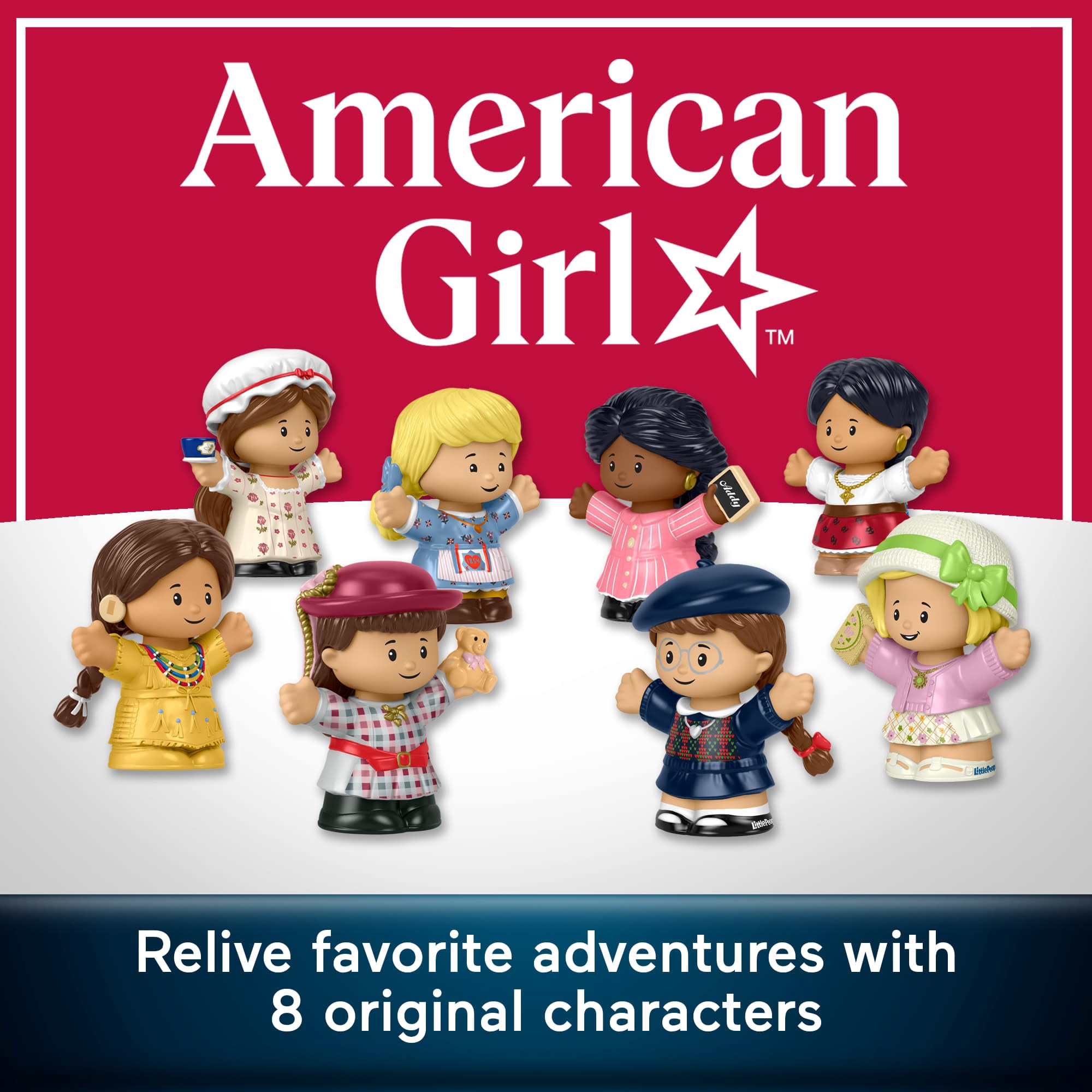 Little People COLLECTOR figura de Samantha en primer plano resaltando rasgos reconocibles