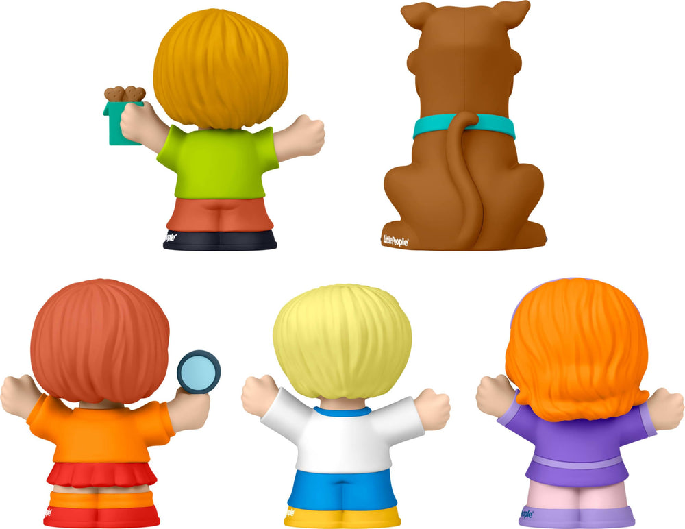 Set Little People COLLECTOR Scooby-Doo exhibido en estantería que muestra presentación lista para regalo