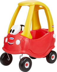 Little Tikes vista frontal del Cozy Coupe con diseño conmemorativo y seguridad